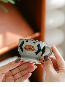 1 件可爱宠物杯、咖啡杯、主人杯、迷你杯 - 彩色 - 查看 2