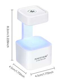 peacecolor Mini lámpara UV/LED para 4 bolas con 2 modos de temporizador para uñas largas o cortas, portátil para mujeres, manualidades de arte de uñas o salón, para viajar