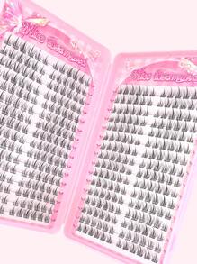 320 Stück Wimpernbüschel, Länge 8-13 cm, Dicke 0,05 mm, großer Vorrat an falschen Wimpern, Barett-Farbverlauf Lila, Schlappwimpern Sonnenblume, Wimpernbuch, einzelne Wimpernbüschel, falsche Wimpern, Packung, Manga-Wimpern, natürlich lang, für Frauenaugen, Kosmetik-Make-up-Tool für Anfänger, Geschenk für Frauen & Mädchen, handgefertigt, langanhaltend, DIY, Verwischt