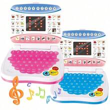 1pc Children's Early Education Tablet Learning Machine, Simulated Laptop With Display Screen, Educational Computer & Music Storytelling Device, Christmas Gift For Boys And Girls - Multicolor - View 6