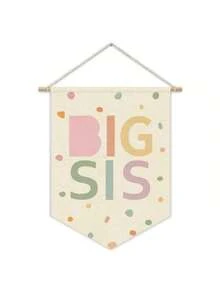 帆布壁挂装饰适用于托儿所、婴儿房、儿童房、小兄弟、大兄弟、兄弟是最好的朋友、大哥哥 - 彩色 - 查看 19