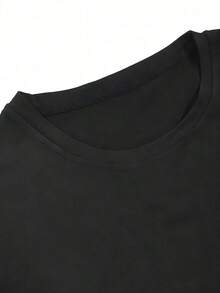 Camiseta "420 puedo comprarme flores" Calle estilo casual y camisetas estampadas - Negro - Ver 3