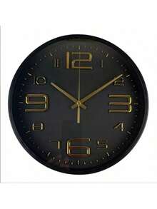 Reloj de Pared Relojes Minimalistas Modernos de 30x30cm, Reloj de Pared artístico for el hogar, Personalidad Creativa, Moda nórdica, gráficos de Pared del Dormitorio, Silencio Aula - Multicolor - Ver 4