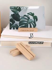 Drewniany uchwyt na karty, idealny do przechowywania kart, notatek lub zdjęć. Idealny do małych dekoracji i doskonały prezent