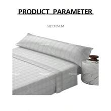 Conjunto de sábanas de verano de tres piezas, color gris. Adecuado para una cama de 1,50 metros. Es amigable con la piel, suave y cómodo, un conjunto que te permite dormir plácidamente.
