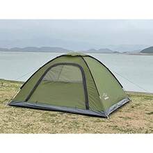 SAFACUS Camping Tent For 4 People Lightweight Sturdy Waterproof 4 Man Dome Tent Ventilation System Mosquito Protection - as pic - View 7