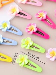 20pcs Multicolor Daisy Flower Hair Clips For Girls, Cute Side Bangs Clips, Colorful BB Clips, Casual Daily Hair Accessories, Suitable For Holidays, Back To School Gift For Teenagers - Multicolor - View 4