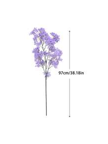 Grandes tiges artificielles de fleurs de cerisier pourpres de 35 po (88 cm), fleurs de lilas réalistes pour la décoration intérieure/extérieure, mariages, salles, ornements, festivals et décoration de la maison. Décoration saisonnière de printemps et d'été.
