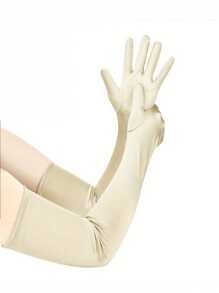 D EXCEED 1/2Pcs 1920s Long Opera Party Gloves For Women 20s Satin Gloves Costumes Elbow Length Bridal Evening Dress Accessory For Costume Party Engagement And Wedding Party