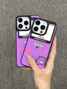 1pc 3D Silicone Pokemon Phone Case, /Pikachu Gaming Phone Case, Fashionable Creative Phone Case Compatible With Apple 16/ 16e - Purple - View 7