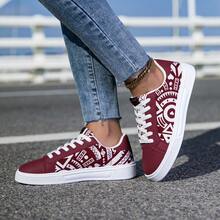 Women's Sneakers, Casual Sports Sneakers For Men, Breathable Versatile Skateboard Shoes, Women's Athletic Shoes, Graffiti Uppers, Size 36-45