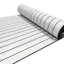 1 卷厚自粘式 3D 木纹墙板，易于安装在天花板、隔墙、曲面上，DIY 网格板适用于客厅、卧室、餐厅的家居装饰