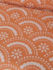 1PC Orange Fan-Shaped Sofa Cover, Suitable For All Seasons, Simple And Modern, Dustproof And Breathable, Durable And Elastic, Suitable For Bedroom, Office, Living Room Decoration, Home Decoration - Orange - View 8