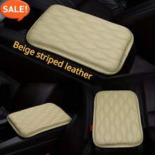 Copri console centrale per auto in pelle, cuscino poggiabraccio con 2 tasche portaoggetti, accessorio universale per bracciolo sedile auto, imbottitura protettiva per interni auto adatta alla maggior parte dei veicoli