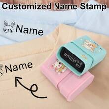 Individuell gefertigter Name personalisierter Stempel DIY Namenssiegel Kleidung Kapitel nicht leicht zu verblassen Sicherheitsnamenstempel Geschenk, personalisierte Stempel, angepasste Stempel, Schulmaterial