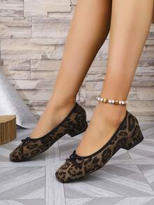 2025 仿鹿皮绒面革柔软蝴蝶结百搭透气软底平底鞋 - 彩色 - 查看 8