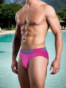 3-Pack Men's Sheer Ribbed Cotton Briefs Set- Low-Rise Sport Underwear With 3D Contoured Pouch & Ventilated Design For Gym/Night Training/Summer 2025 Quick Dry Jockstrap Underpants Mens Shorts Clothes Sweatpants Casual Attire For Every Day Wear - 彩色 - 查看 4