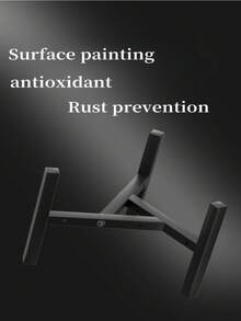 1个可调节宽度多功能花园花盆架，防水防潮，黑色，室内植物架，花盆