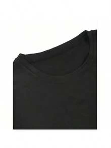 Rock Project To Kobe Short Sleeve American Vintage Vintage Basketball Shirt Round Neck Men's And Women's T-Shirts Modern Genderless Tops,Cotton Graphic T-Ghirt,Streetwear Oversized Top - Black - View 5