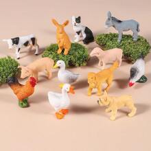 12 piezas de miniaturas de insectos y animales de plástico variados que incluyen arañas, mantis, libélulas, para decoración de pasteles y recuerdos de fiesta - juguetes de modelos para estimular