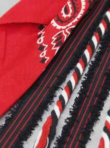 1 pieza Cadena tipo cintura con estampado de flor de anacardo estilo Hip-Hop, accesorio de decoración de cadena para pantalones de moda callejera, regalo del Día del Padre para hombres y estudiantes