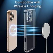 Transparent TPU Phone Case Compatible With IPhone 16 Pro Max - With Camera Protection, Ultra-Thin, Shockproof, Anti-Yellowing, Anti-Scratch, Compatible With Wireless Charging, Enhanced Grip (For IPhone 16 Pro Max) - Clear - View 6