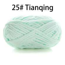 50 g/paquet, 60 m/paquet de fil à tricoter épais fait main (couleur aléatoire) pour tricoter des écharpes, crocheter des chaussures, des poupées et plus
