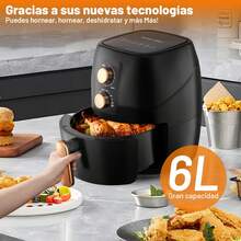 Freidora De Aire De 6l De Galón Compacta Color Negro - Tipo de Enchufe A USA (110-127V) - Ver 4