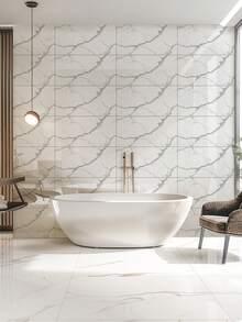 20 pezzi Adesivi per piastrelle da parete in marmo 3D, impermeabili e resistenti all'umidità, pannelli finti in alluminio-plastica autoadesivi, pannelli per pareti in marmo da incollare, carta da parati per decorazione della casa, adatti per soggiorni, cucine, soffitti, decorazione pareti del bagno