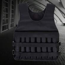 1pc Weighted Vest For Running & Fitness (Vest Only), Maximum Load Capacity 35 Kg (Weights Not Included), Gym, Sport, Gym, Home Exercise, Sport Accessories, Gym Accessories, CrossFit Accessories