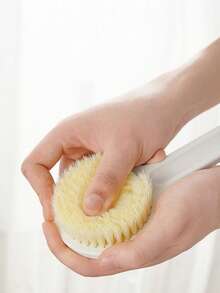 Long Handle Bath Brush, With Exfoliating Scrub Brush, Suitable For Body And Back - Massage And Exfoliate In The Bathroom
