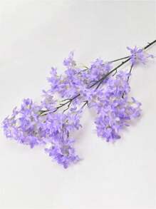 Grandes tiges artificielles de fleurs de cerisier pourpres de 35 po (88 cm), fleurs de lilas réalistes pour la décoration intérieure/extérieure, mariages, salles, ornements, festivals et décoration de la maison. Décoration saisonnière de printemps et d'été.