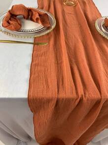 One Piece Terracotta Spring Summer Boho Table Runner 16x118 Inches Wedding Runner Thanksgiving Christmas Bridal Shower Birthday Home Decor Holiday Decorations