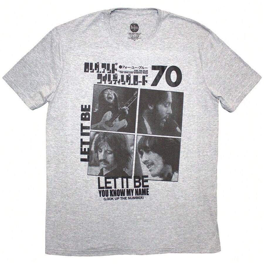 The Beatles | Official Band T-Shirt | 1970 - 48-Hour Fast Shipping!  - Grey - View 1