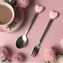 1/2/4/6件套豪华不锈钢叉勺套装 - 精致迷你餐具,镜面抛光 - 下午茶、婚礼、咖啡馆和旅行的理想之选 - 高品质餐具礼品,适合女性、毕业典礼、母亲节和周年纪念日 - 防锈 - 白色 - 查看 21