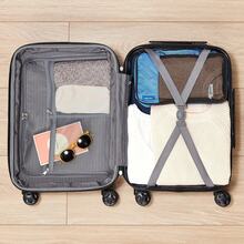 Hardside Luggage ABS Hard-Shell Spinner/Suitcase With 4 Wheels, 68 Cm, Light Blue - Light Blue - View 3