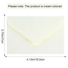 50 Stück weiße Mini Umschläge 10,5cm x 7cm - kleine Geschenkkarten Umschläge für Hochzeiten, Babypartys, Dankeskarten, RSVP-Karten, Fotos und alles Rund um den Schulbeginn