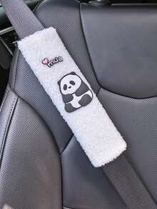 1pc/2pcs Car Interior Seat Belt Shoulder Protection Cover Cute Panda Decoration Shoulder Protection Anti Slip And Wear Resistant Four Season Universal - one-size - View 9