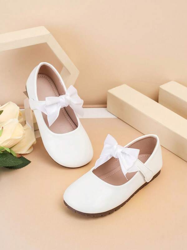 أحذية أطفال مسطحة عصرية، أحذية كاجوال فتيات بفيونكة بطراز جديد، أحذية ربيع للفتيات