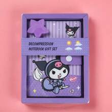 Sanrio 1pc Sanrio Cute Stress Relief Notebook, Creative Diary Journal Gift For Students, Stationery School Supplies,Back To School