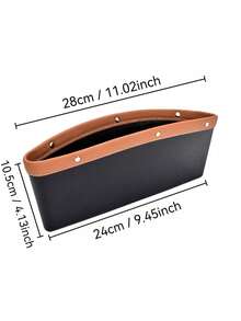 1/2 szt. wypełniacz szczelin samochodowych, syntetyczna skórzana torba do przechowywania fotela samochodowego, kieszeń szczelinowa, pudełko do przechowywania fotela samochodowego do przechowywania telefonów komórkowych, okularów przeciwsłonecznych, kluczy, praktyczne akcesoria samochodowe, przechowywanie i organizacja w garażu, regulowana torba do przechowywania, pudełko do przechowywania szczelin przedniego fotela samochodowego - Wielokolorowe - Zobacz 9