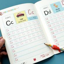A 32 Page English Letter Practice Notebook For Learning English Letters, Used To Copy Calligraphy In English Fonts,School Supplies,Back To School