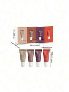 4pcs The Mini Neutrals Lip Butter Balm Set - Conditioning Vegan Lip Balm, Hydrate, Glossy, Lightweight, Moisturize ,Vanilla - Vanilla Beige - Iced Coffee - Brown Sugar - Travel Size - Multicolor - View 8
