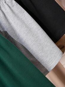 3pcs/Pack Teen Boys' Street Casual Graphic Zip Pockets Shorts, Comfortable For Daily Sports, Leisure & Holiday