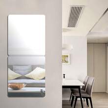 Acrylic Self Adhesive Mirror Sheet For Wall, Plastic Non Glass Sticky Kid Safety Mirror Tiles For Wall - 4 - View 4