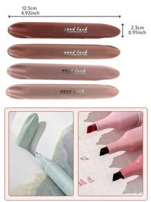 4 szt. Marker do zakreślacza, końcówka ścięta, tusz na bazie wody, szybkoschnący, bez rozmazywania, gładki korpus, wygodny uchwyt, do notatek ze studiów biblijnych, biuro szkolne