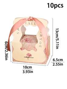 10个/20个装情人节新款INS风糖果盒，婚礼糖果袋，小众高端糖果盒，创意婚礼糖果礼盒，巧克力盒，婚礼订婚清新简约礼盒，糖果礼盒纪念品 - 彩色 - 查看 11