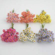 6/30 Peças Flores de Margarida Artificiais - Margaridas de Tecido Falso, Decoração de Flores Silvestres de Primavera para Festa, Casa e Escritório, Casamento e Noivado, Sem Vaso Incluído, Decoração Doméstica, Sala de Estar, Dia das Mães, Decoração de Mesa, Decoração de Outono