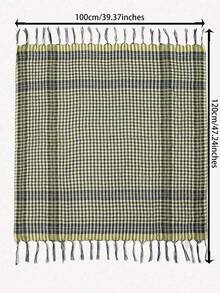 1pc Thin Arabic Headscarf/Square Scarf For Outdoor Camping, Imported - Multicolor - View 2