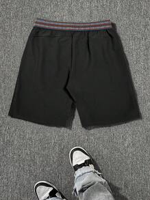 Men's Summer Elastic Waist Outdoor Sports Shorts With Towel Loop